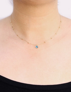 Gargantilla de ojo Dinasti de oro amarillo 14 K