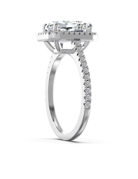 Anillo de compromiso de plata P 925 Yoiko Étoile moissanita