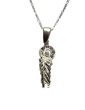 Collar con dije San Judas Tadeo Limerence By Claudia Herrera de plata P 925