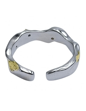 Anillo Aretize Brillo de plata P 925 con acabado baño de oro
