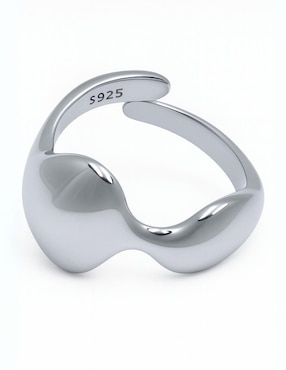 Anillo Aretize Asimétrico P 925 de plata brillante