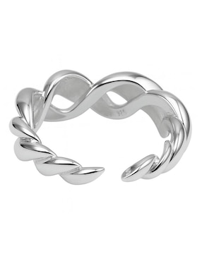 Anillo Aretize Trenzado P 925 de plata brillante