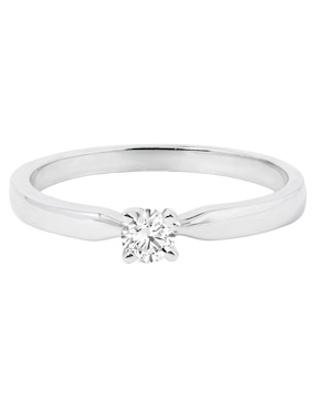 Solitario de oro 14 k Valessa diamante