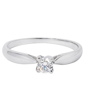 Solitario de oro 14 k Valessa diamante