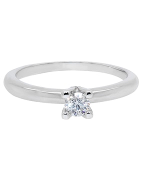 Solitario de oro 14 k Valessa diamante