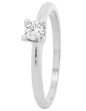 Solitario de oro 14 k Valessa diamante