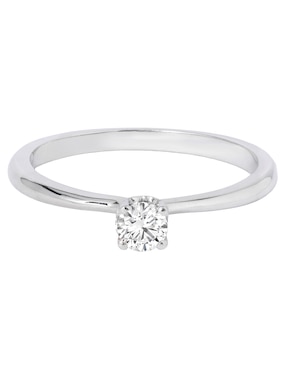 Solitario de oro 14 k Valessa diamante