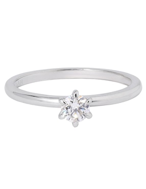 Solitario de oro 14 k Valessa diamante