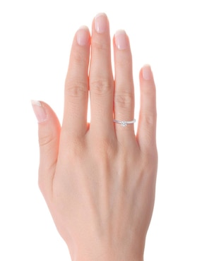 Solitario de oro 14 k Valessa diamante