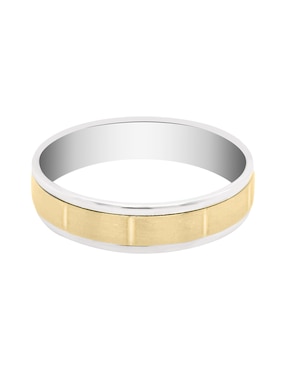 Argolla de oro blanco 14 k Essenza Luzia