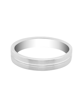 Argolla de oro blanco 14 k Essenza Yun diamante