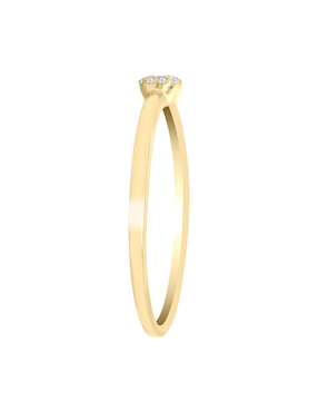 Solitario de oro amarillo 14 k Klamore Dione diamante