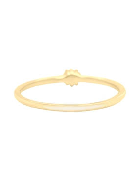 Solitario de oro amarillo 14 k Klamore Dione diamante