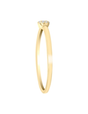 Solitario de oro amarillo 14 k Klamore Dione diamante