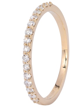 Anillo Valessa 14 k de oro diamante brillante