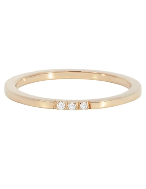 Anillo Valessa 14 k de oro diamante brillante