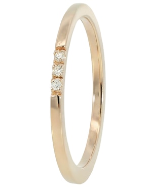 Anillo Valessa 14 k de oro diamante brillante