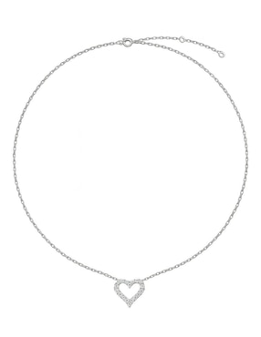 Collar con dije de corazón Aretize de plata P 925