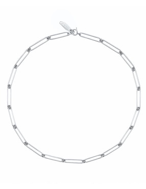 Collar de eslabones Aretize Brillo de plata P 925