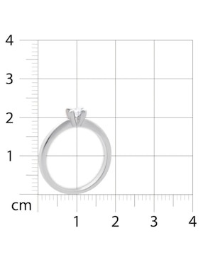 Solitario de oro blanco 14 k Joyerías Bizzarro diamante