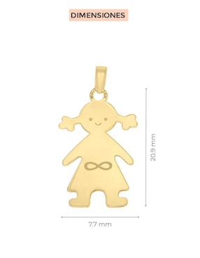 Dije de niña Fianelli garontinha de oro 14 K