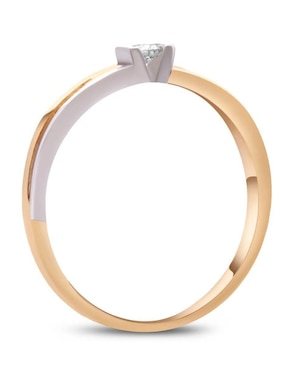 Solitario de oro amarillo 14 k Joyerías Bizzarro diamante