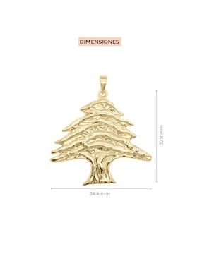 Dije de árbol Fianelli libanes de oro 14 K