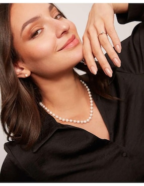 Solitario de oro blanco 14 k Joyerías Bizzarro diamante