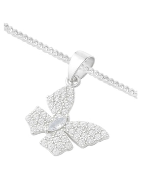 Collar con dije de mariposa Clepsidra de plata P 925