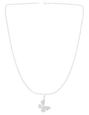 Collar con dije de mariposa Clepsidra de plata P 925