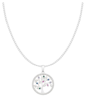 Collar con dije de árbol de la vida Clepsidra de plata P 925