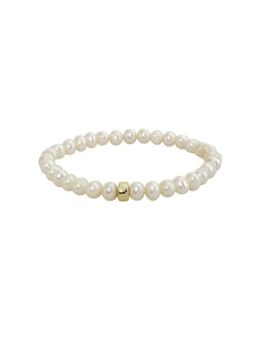 Pulsera Mancini de oro 14 k con acabado brillante
