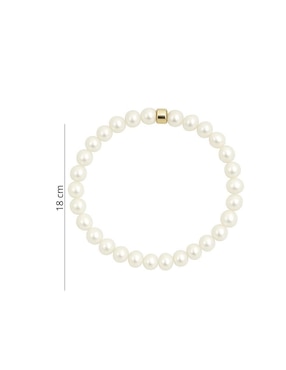 Pulsera Mancini de oro 14 k con acabado brillante