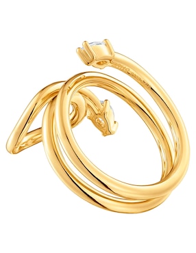 Anillo con gema Tous Tous lio lgd p 925 de plata diamante baño de oro
