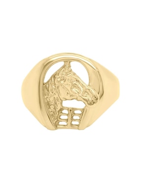 Anillo de caballo Fianelli 14 k de oro brillante