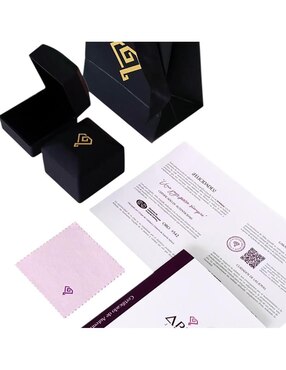 Anillo cuadrado Abba Joyas 10 k de oro zirconia brillante