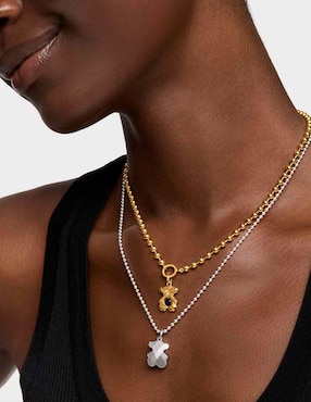 Dije de oso Tous sweet de plata P 925 ónix