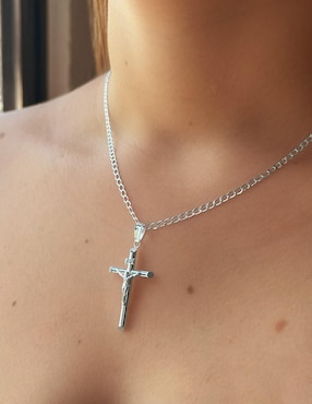 Collar con dije Clepsidra de plata P 925
