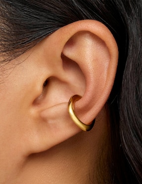 Aretes ear cuff Tous Line de plata P 925 con acabado baño de oro