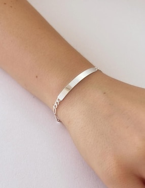 Pulsera Clepsidra de plata P 925 con acabado pulido