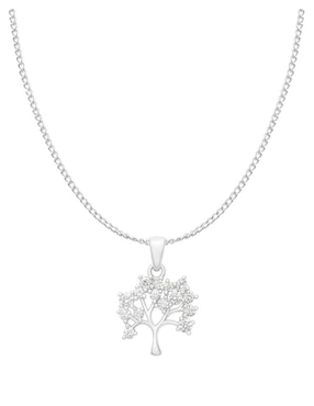 Collar con dije de árbol Clepsidra de plata P 925