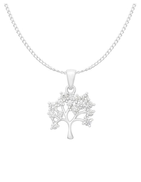 Collar con dije de árbol Clepsidra de plata P 925