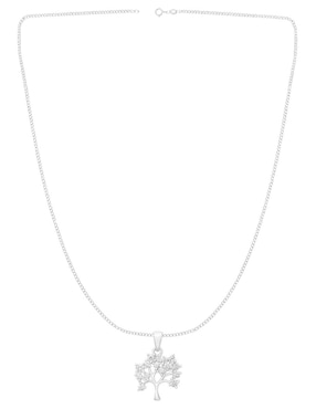 Collar con dije de árbol Clepsidra de plata P 925