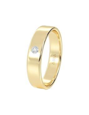 Argolla de oro 10 k Abba Joyas