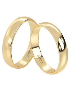 Argolla de oro 10 k Abba Joyas
