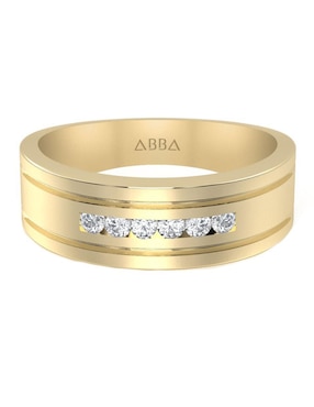 Argolla de oro 10 k Abba Joyas