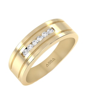 Argolla de oro 10 k Abba Joyas
