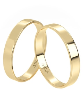 Argolla de oro 10 k Abba Joyas