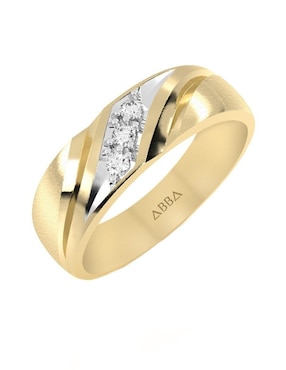 Argolla de oro 10 k Abba Joyas