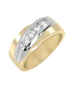Argolla de oro 10 k Abba Joyas
